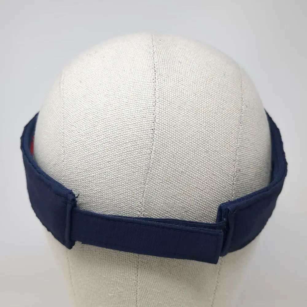 American Needle Visor Blue One Size Winged Foot Golf Clubs Embroidered Hat